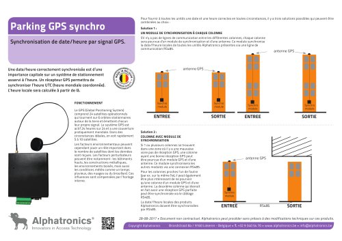 Parking GPS synchro