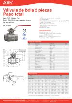 Inox-316 Rosca Gas Brida ISO-5211 para montaje directo de actuadores - 1