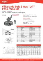 Válvula de bola 3 vías “L/T” Paso reducido - 1