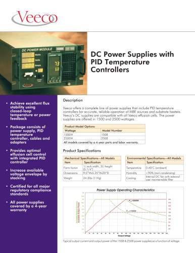 DC POWER SUPPLY WITH PID TEMPERATURE CONTROLLER