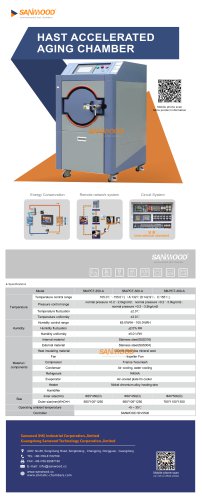 AGING TEST CHAMBER / CLIMATIC / TEMPERATURE / HIGH-PRESSURE SM-PCT-250-A