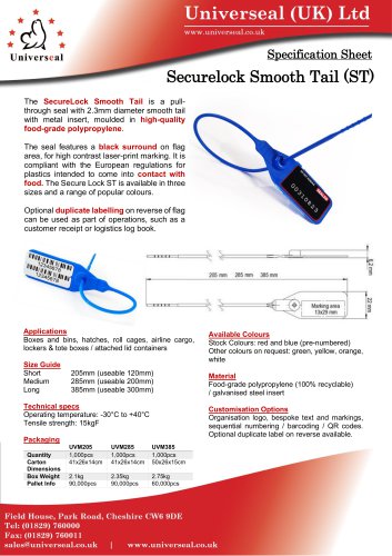 Securelock Smooth Tail (ST)