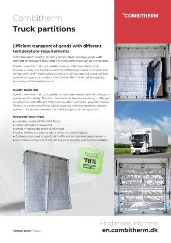 Truck partitions