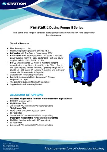 Peristaltic Dosing Pumps B Series