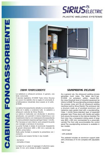 Sound proofing cabinet