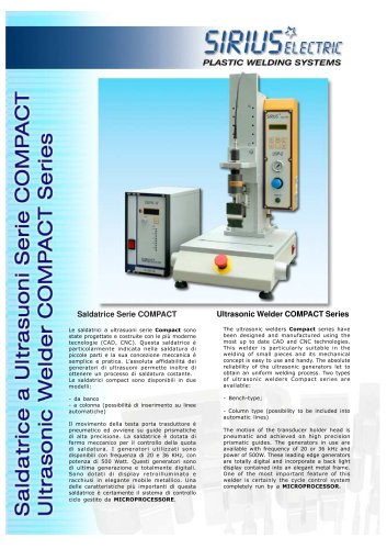 ULTRASONIC WELDER MODEL COMPACT