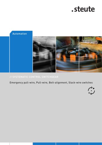 Emergency pull-wire / Pull-wire, Belt-alignment / Slack-wire switches