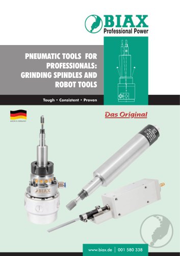 Grinding spindles and robot toolsnals