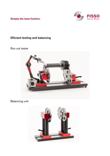 Fisso Run out tester & Balancing unit