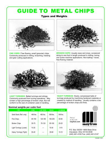 Guide to Chip Types 