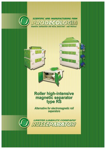 Booklet_Roller high-intensive  magnetic separator  type RS