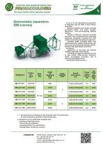 Electrostatic separators EBS (corona)