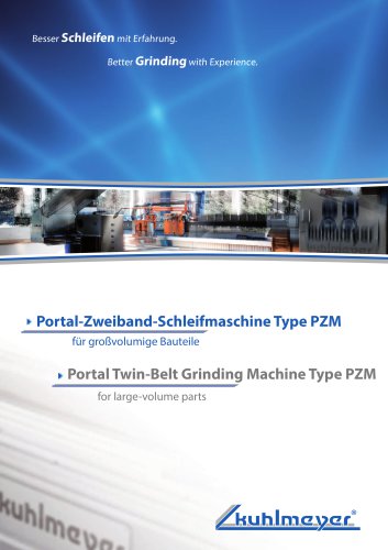 Portal Twin-Belt Grinding Machine Type PZM