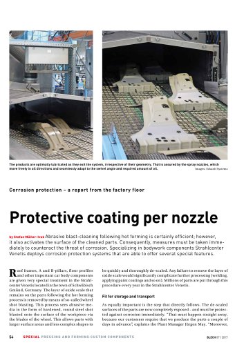 Protective coating per nozzle