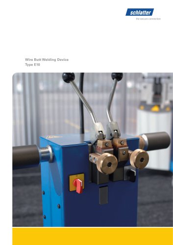 Wire Butt Welding Device Type E10