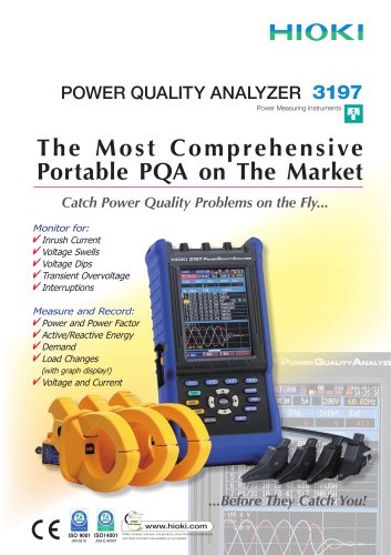 HIOKI 3197 Power Quality Analyzer