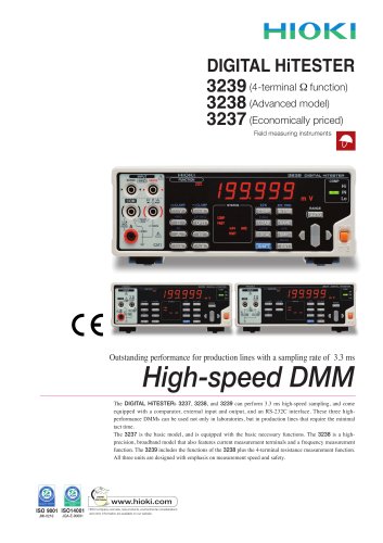 HIOKI 3237 Series Digital HiTESTERs