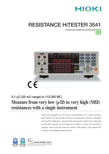 HIOKI 3541 Resistance HiTESTER