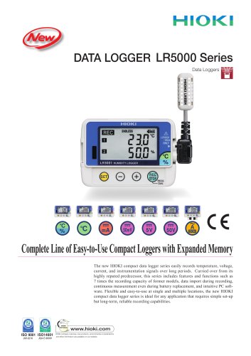 HIOKI LR5000 Data Logger Series