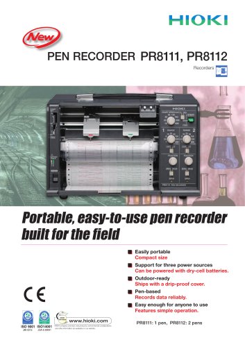 HIOKI PR8111/81112 Pen Recorders