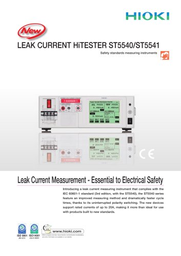 HIOKI ST5540/ST5541 LEAK CURRENT HiTESTER