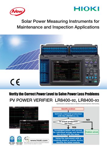 PV POWER VERIFIER LR8400-92/-93