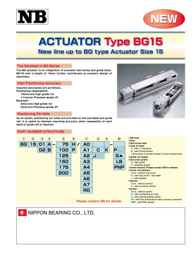 ACTUATOR Type BG15