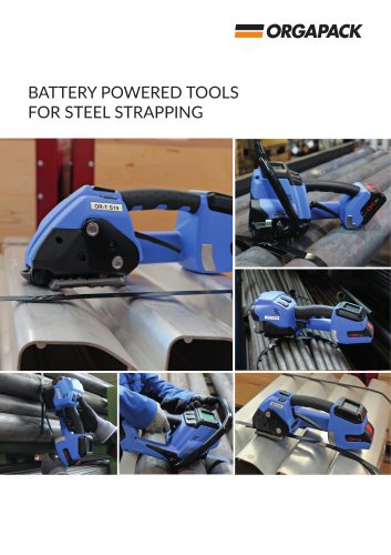 BATTERY POWERED TOOLS FOR STEEL STRAPPING