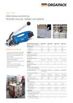 Orgapack - Range of manually and pneumatically operated hand  tools for steel strapping - 5