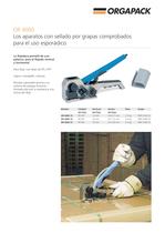 Orgapack - Range of manually and pneumatically operated hand  tools for steel strapping - 6