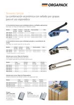 Orgapack - Range of manually and pneumatically operated hand  tools for steel strapping - 7