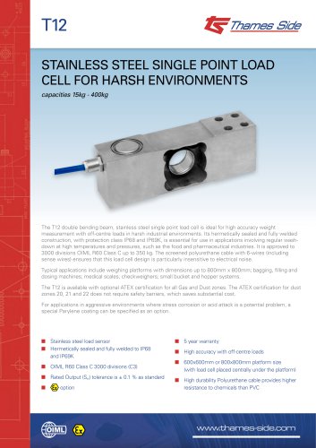 T12 Load cell Data sheet