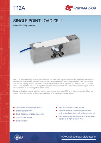 T12A Load cell Data sheet