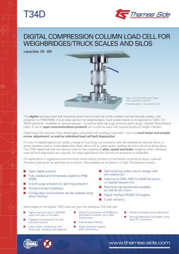 T34D Load cell Data sheet