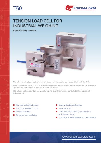 T60 Load cell Data sheet