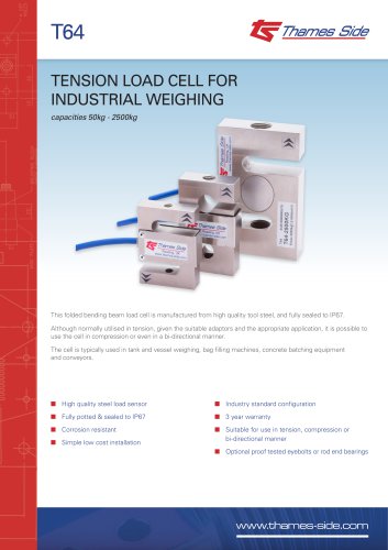 T64 Load cell Data sheet