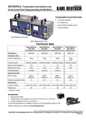 DEUTROPULS - Transportable Crack Detection Units