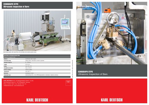 ECHOGRAPH STPS Ultrasonic Inspection of Bars