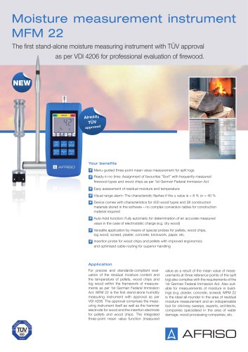 MFM 22 - Handheld measuring instrument for moisture