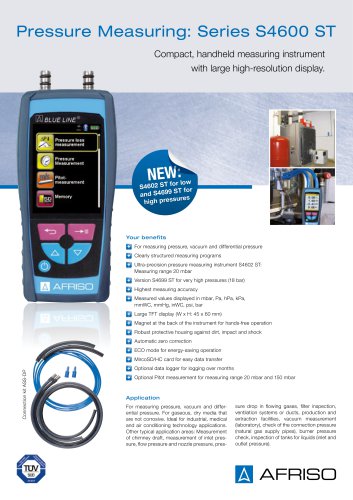 S4600 ST - Handheld pressure measuring instrument