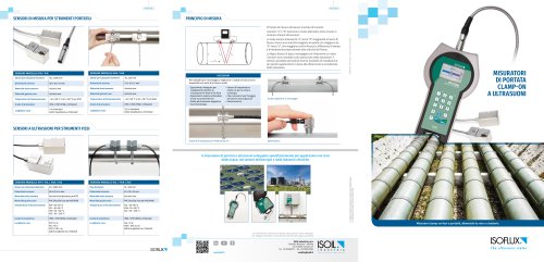 Clamp-on ultrasonic flow meters ISOFLUX