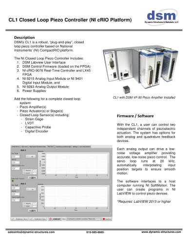 CL1 Closed Loop Piezo Controller