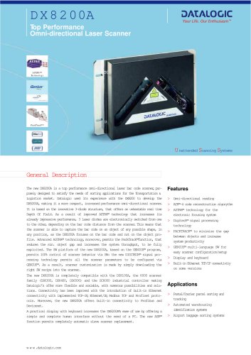 DX8200 Omnidirectional Laser Scanner