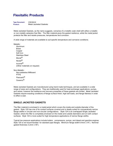 Metal Jacketed Gaskets  