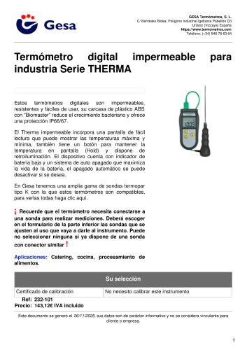 THERMA series
