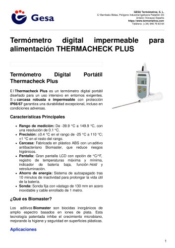 THERMACHECK PLUS