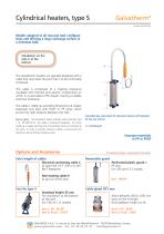 Galvatherm - Cylindrical heaters, Type S