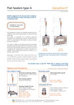 Galvatherm® - Flat heaters, type A