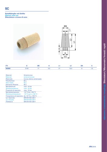 Silencer with nut