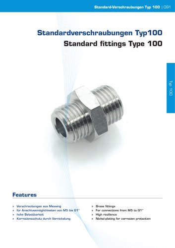 Standard fittings Type 100